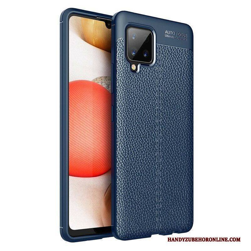 Hülle Für Samsung Galaxy A42 5G Doppellinien-litschi-ledereffekt