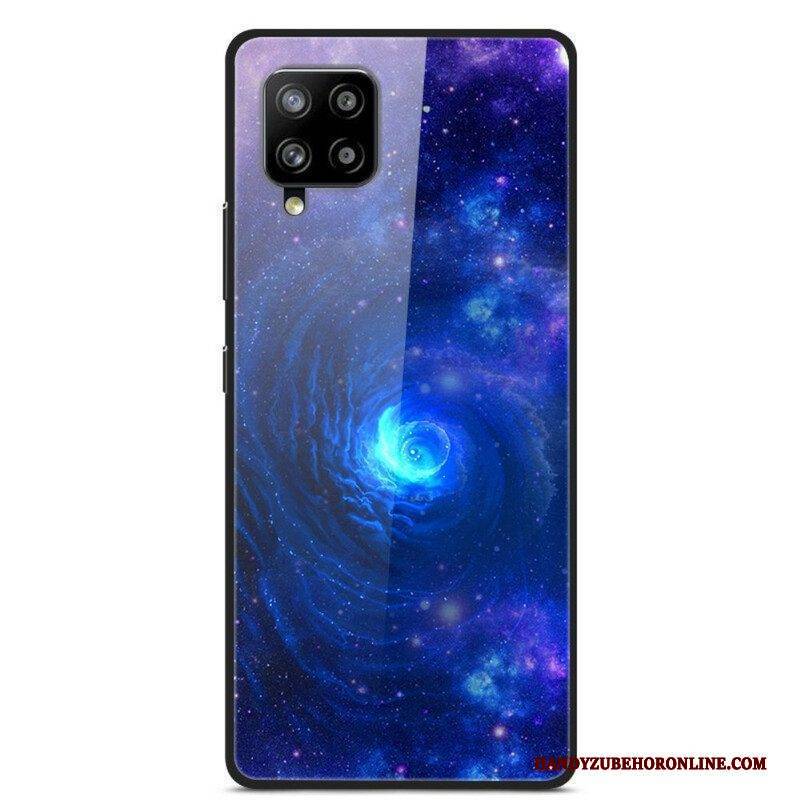 Hülle Für Samsung Galaxy A42 5G Galaxie Aus Glas Und Silikon