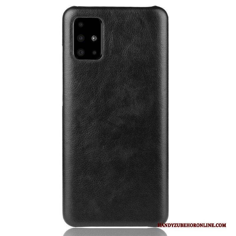 Hülle Für Samsung Galaxy A51 5G Litschi-ledereffekt