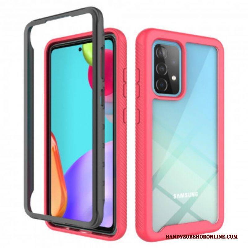 Hülle Für Samsung Galaxy A52 4G / A52 5G / A52s 5G Silikonkanten Im Hybrid-design