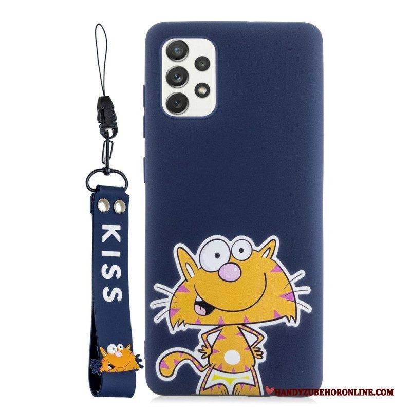 Hülle Für Samsung Galaxy A53 5G Cartoon Mit Schlüsselband