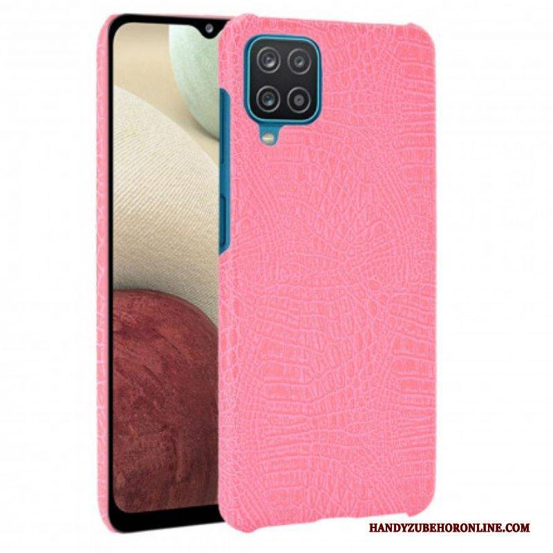 Hülle Für Samsung Galaxy M12 / A12 Krokodilhaut-effekt