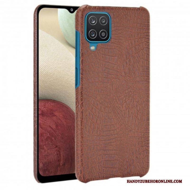 Hülle Für Samsung Galaxy M12 / A12 Krokodilhaut-effekt