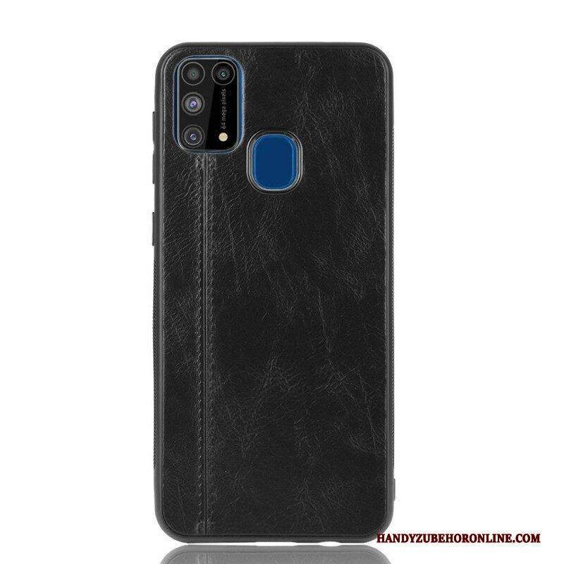 Hülle Für Samsung Galaxy M31 Couture-ledereffekt