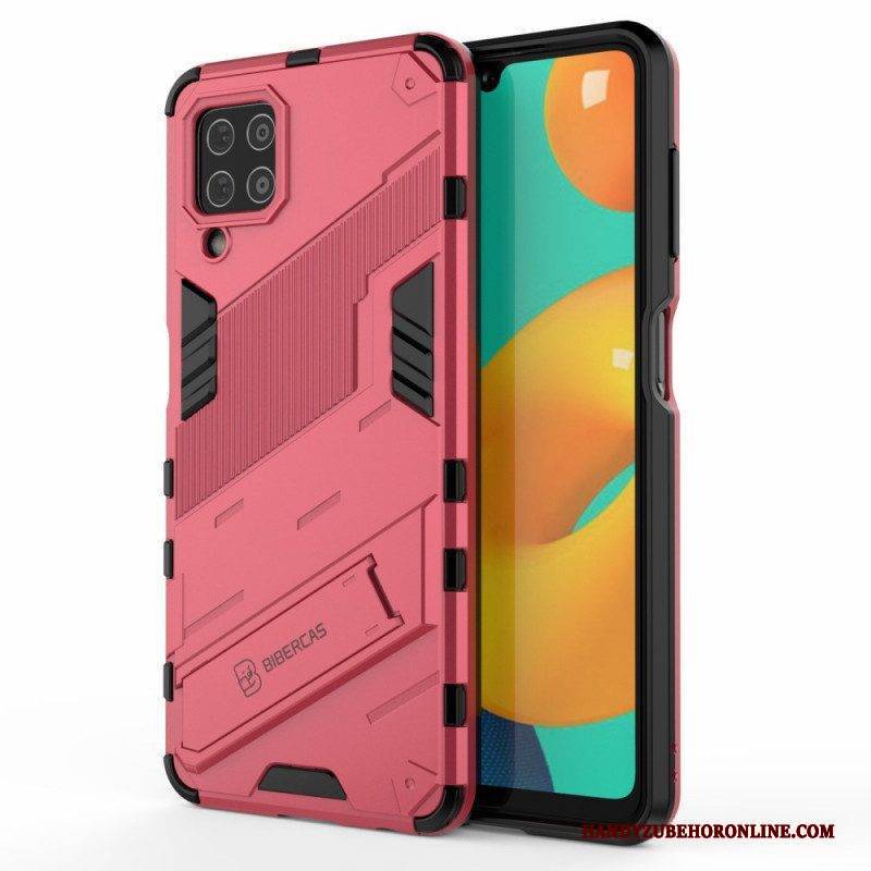 Hülle Für Samsung Galaxy M32 Freihändiger. Abnehmbarer Ständer Mit Zwei Positionen