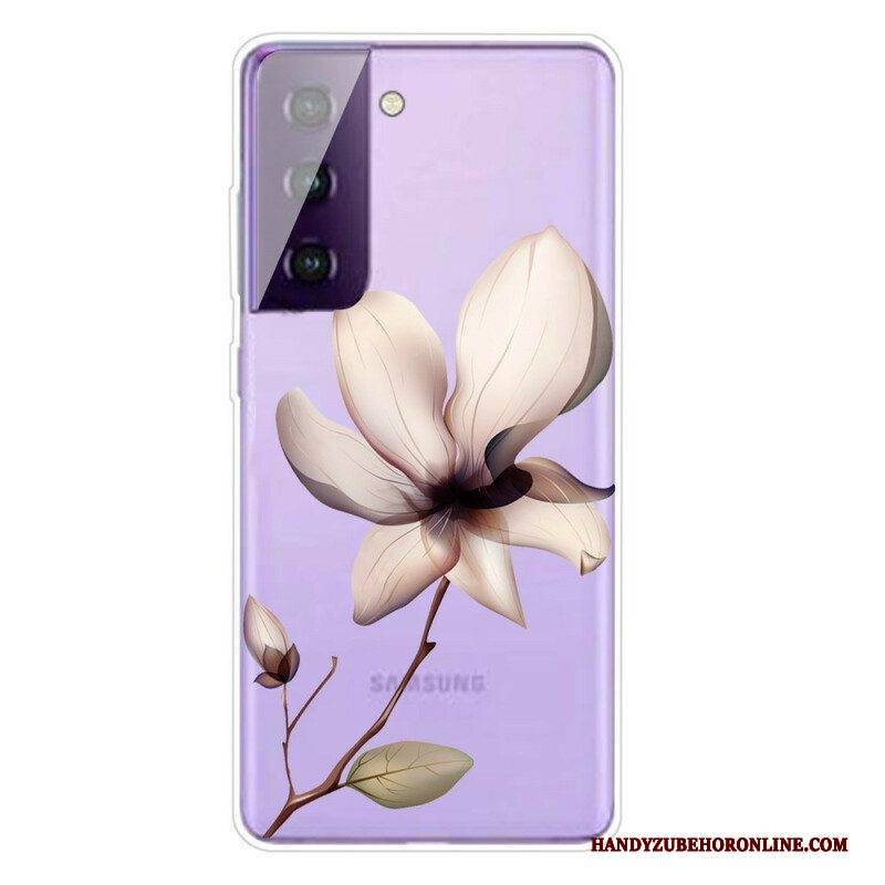 Hülle Für Samsung Galaxy S21 5G Transparente Eine Blume