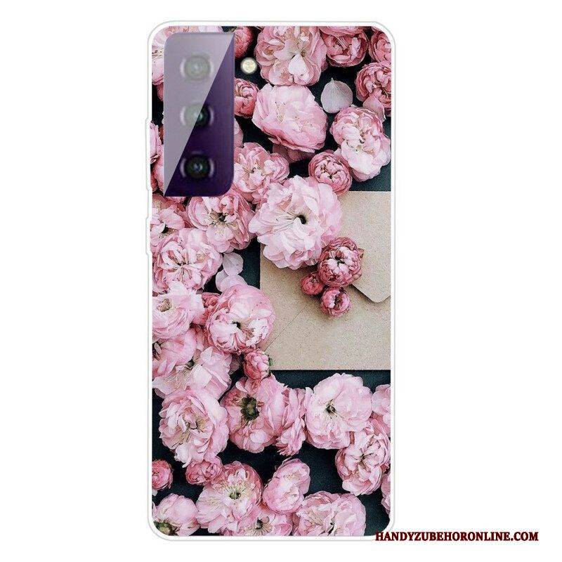 Hülle Für Samsung Galaxy S21 FE Intensive Blumen