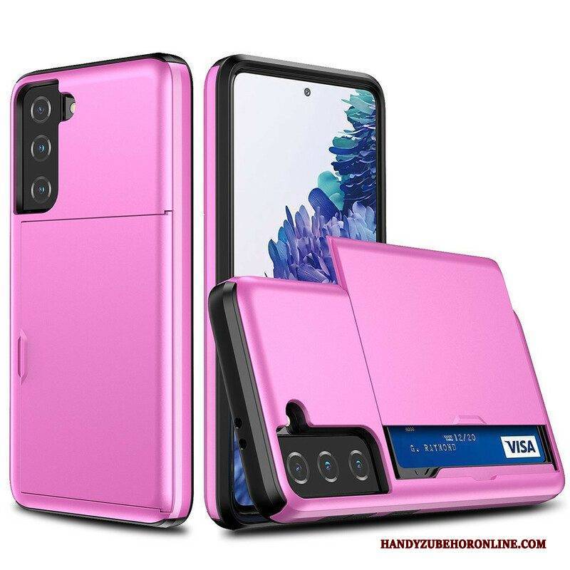 Hülle Für Samsung Galaxy S21 FE Kartenhalter Mit Reißverschluss