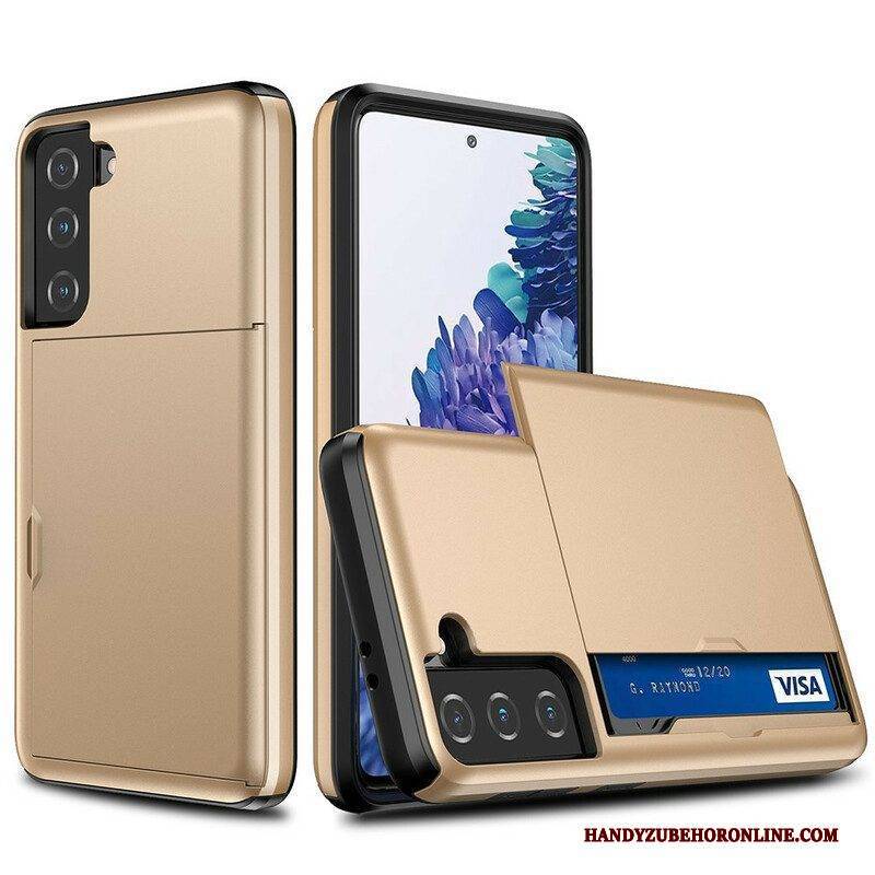 Hülle Für Samsung Galaxy S21 FE Kartenhalter Mit Reißverschluss