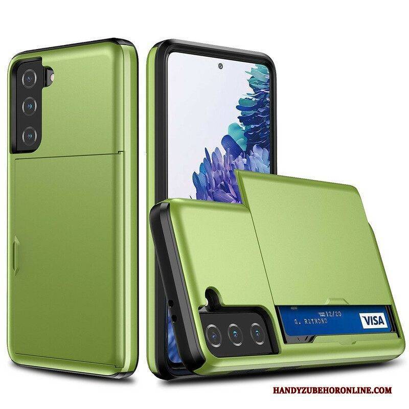Hülle Für Samsung Galaxy S21 FE Kartenhalter Mit Reißverschluss