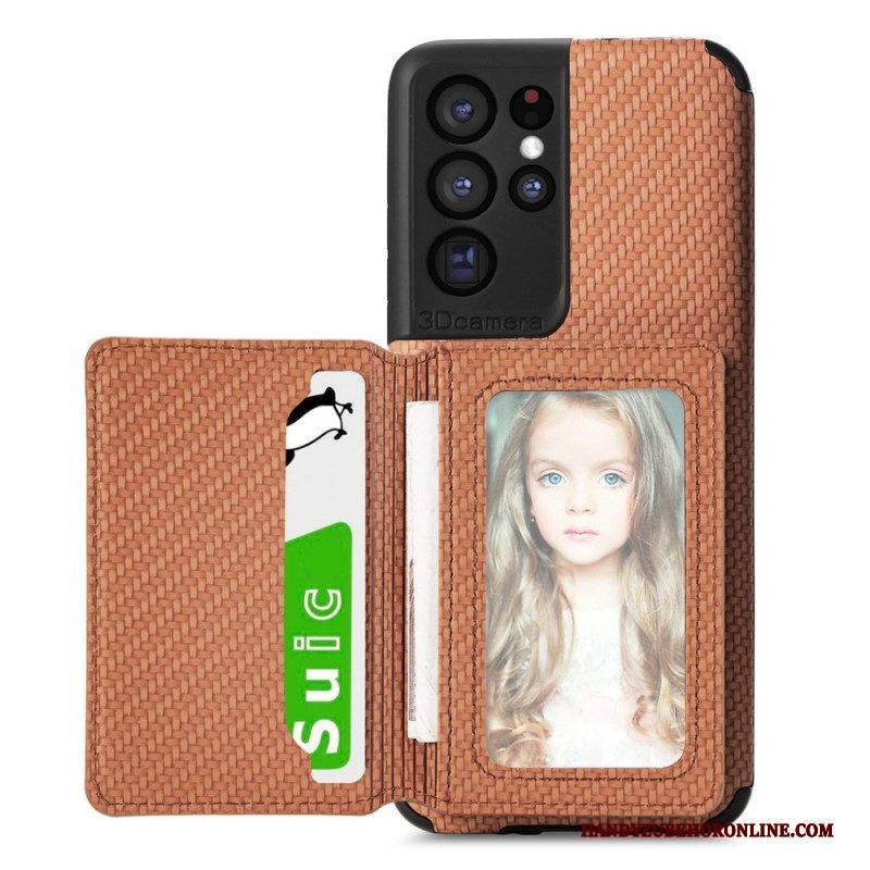 Hülle Für Samsung Galaxy S21 Ultra 5G Halterung Für Rfid-kartenhalter