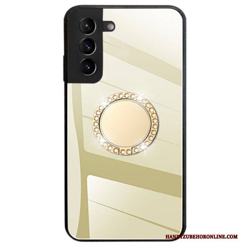 Hülle Für Samsung Galaxy S22 5G Spiegel Mit Drehbarem Ring