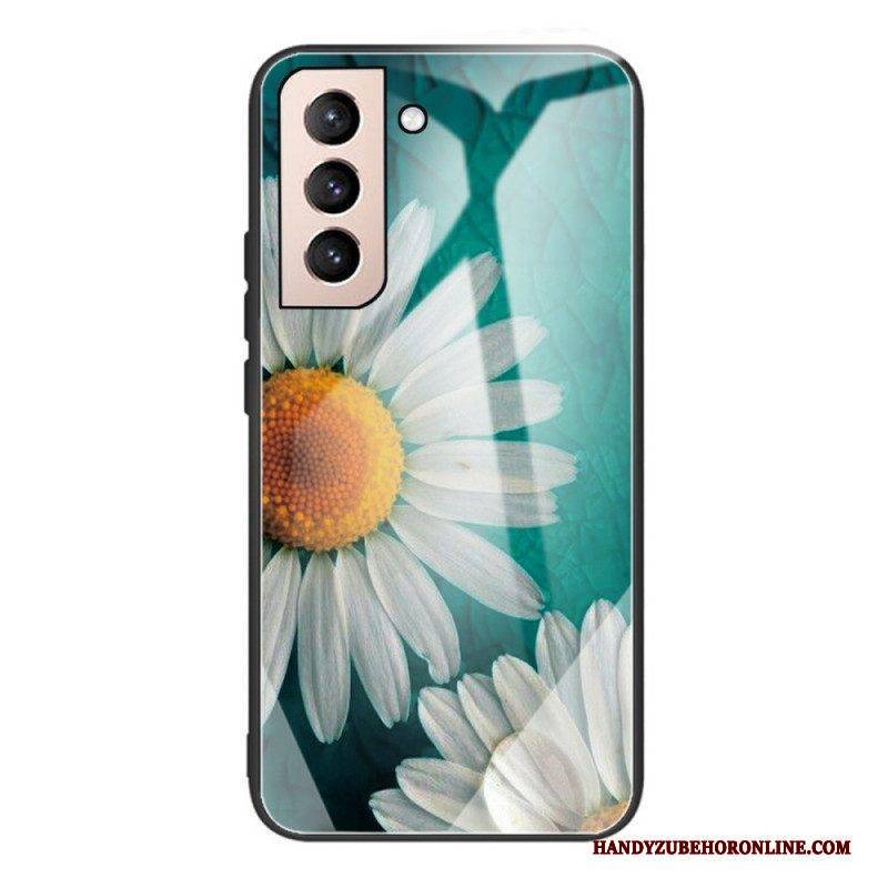Hülle Für Samsung Galaxy S22 Plus 5G Pflanzlich Gehärtetes Glas