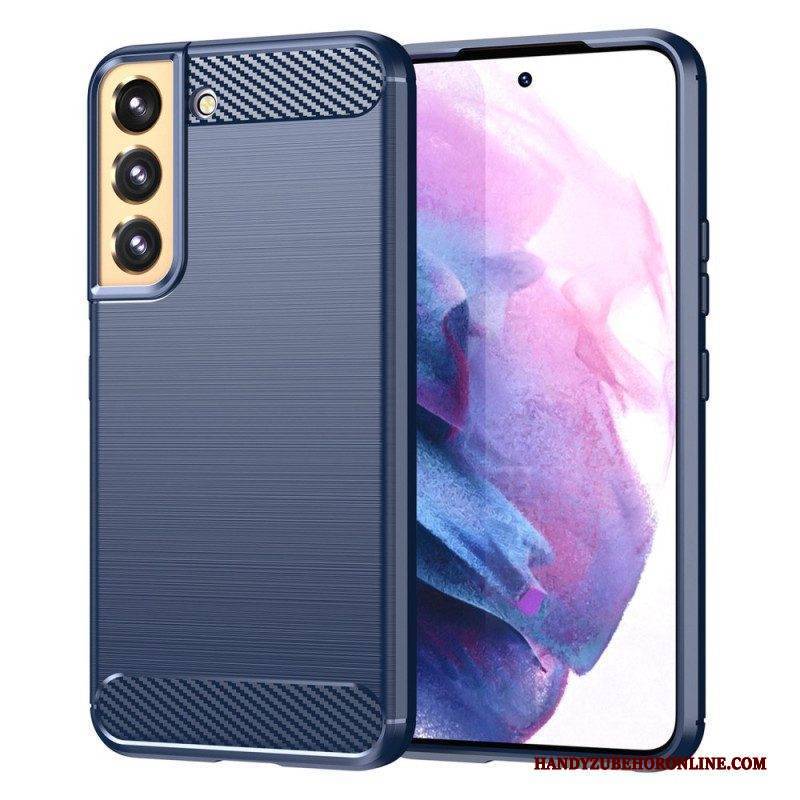 Hülle Für Samsung Galaxy S23 5G Gebürstete Kohlefaser