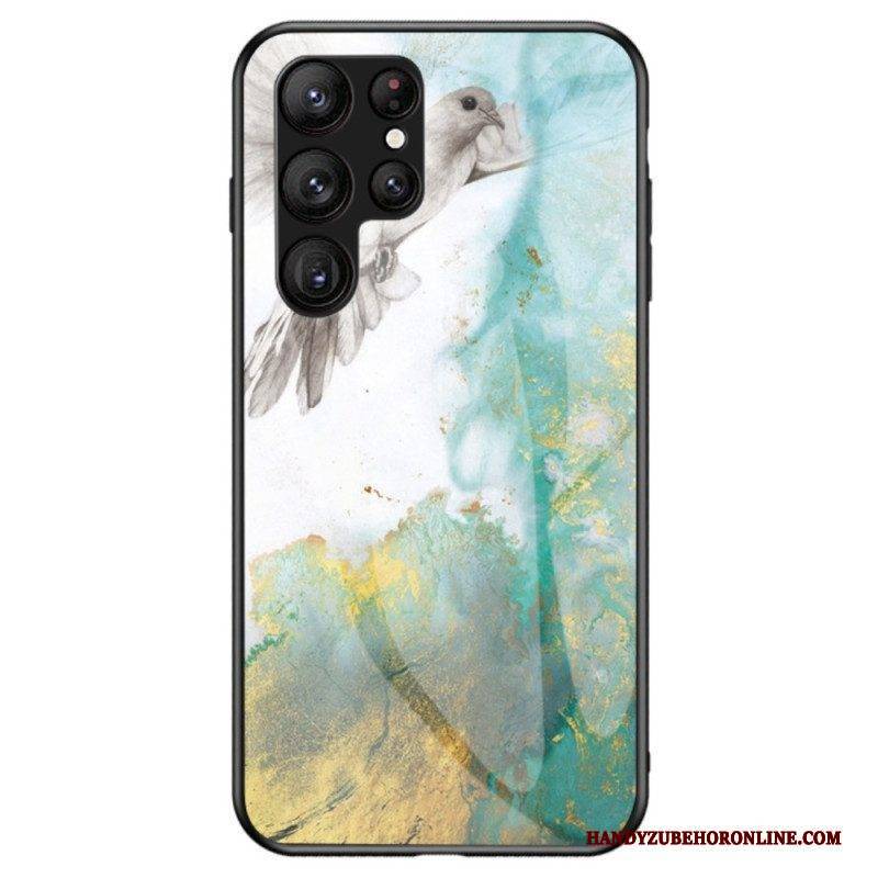Hülle Für Samsung Galaxy S23 Ultra 5G Marmor-gehärtetes Glas
