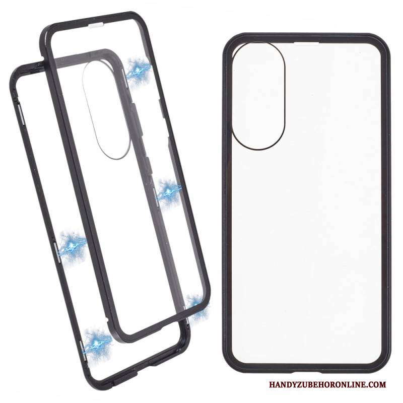 Hülle Für Samsung Galaxy S25 5g Edge Gehärtetes Glas Und Magnetrahmen