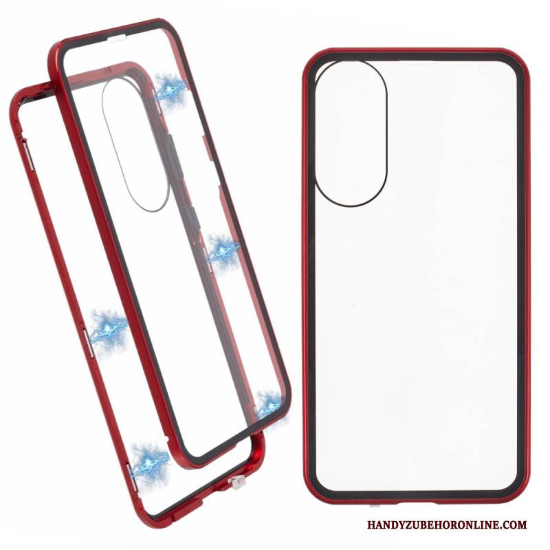 Hülle Für Samsung Galaxy S25 5g Edge Gehärtetes Glas Und Magnetrahmen