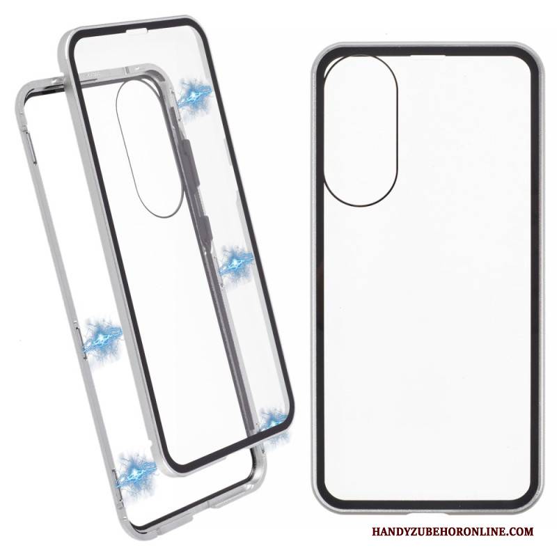 Hülle Für Samsung Galaxy S25 5g Edge Gehärtetes Glas Und Magnetrahmen