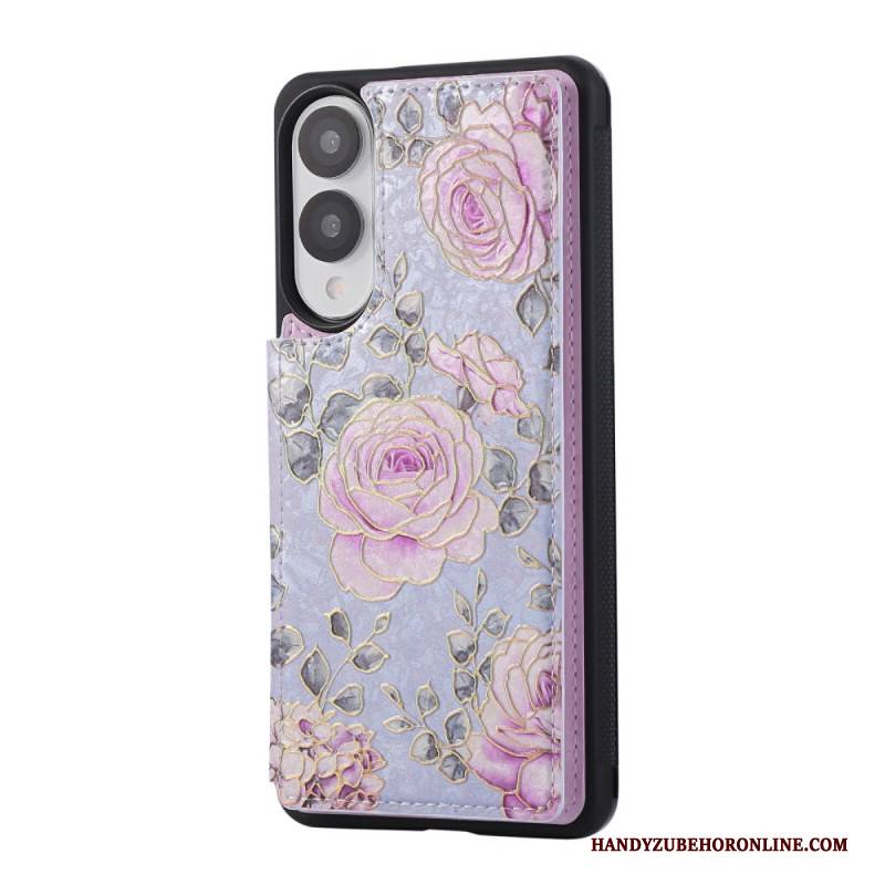 Hülle Für Samsung Galaxy S25 5g Edge Kartenhalter Mit Blumenmuster