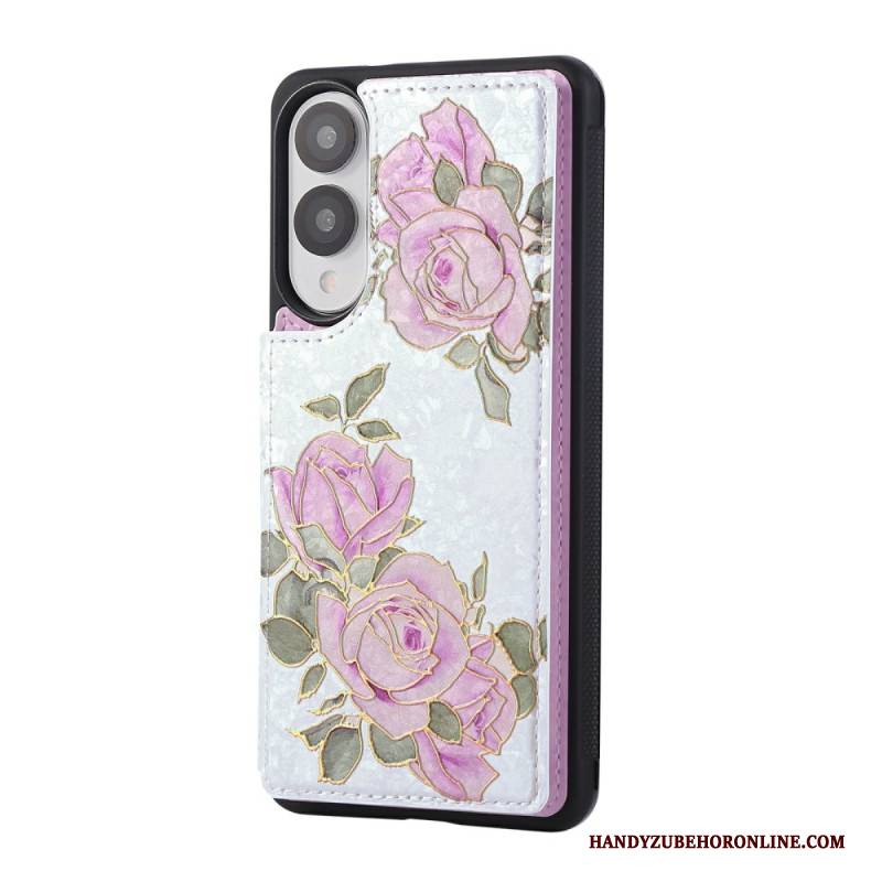 Hülle Für Samsung Galaxy S25 5g Edge Kartenhalter Mit Blumenmuster