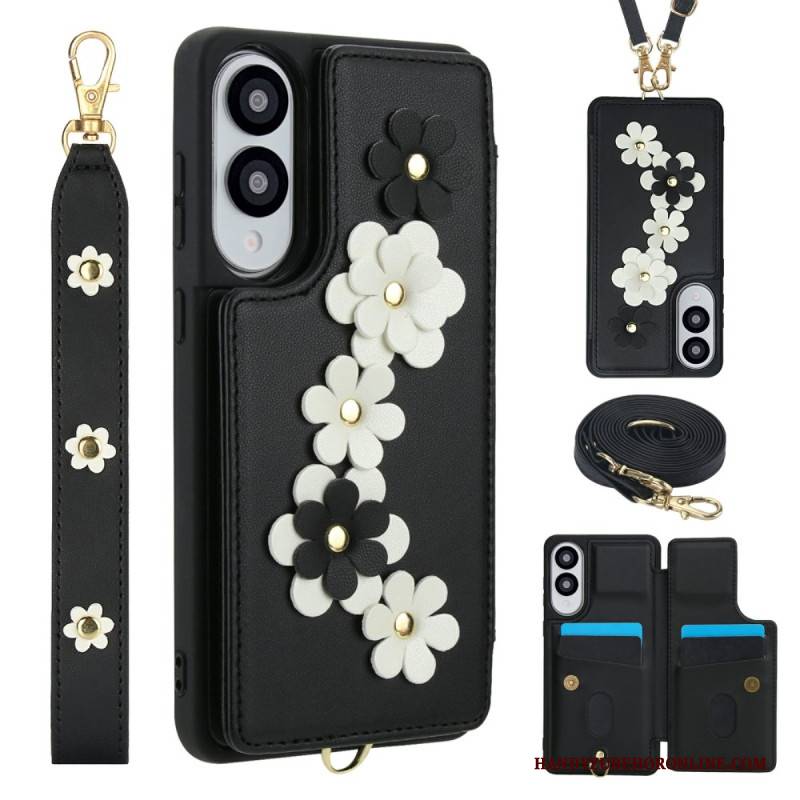 Hülle Für Samsung Galaxy S25 5g Edge Kartenhalter Mit Blumenmuster