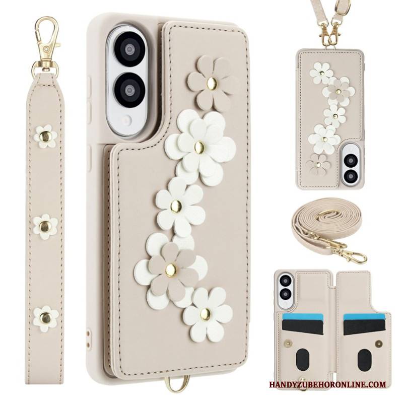 Hülle Für Samsung Galaxy S25 5g Edge Kartenhalter Mit Blumenmuster