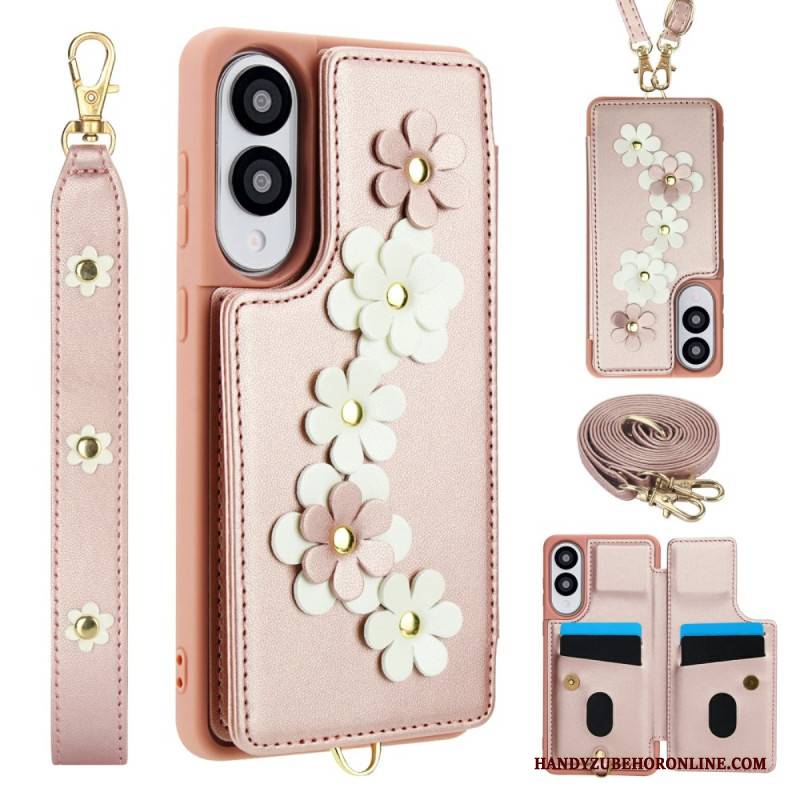 Hülle Für Samsung Galaxy S25 5g Edge Kartenhalter Mit Blumenmuster