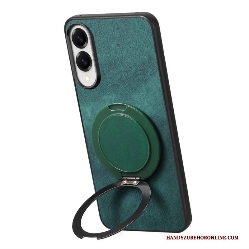 Hülle Für Samsung Galaxy S25 5g Edge Wildlederoptik Mit Drehbarem Ständer