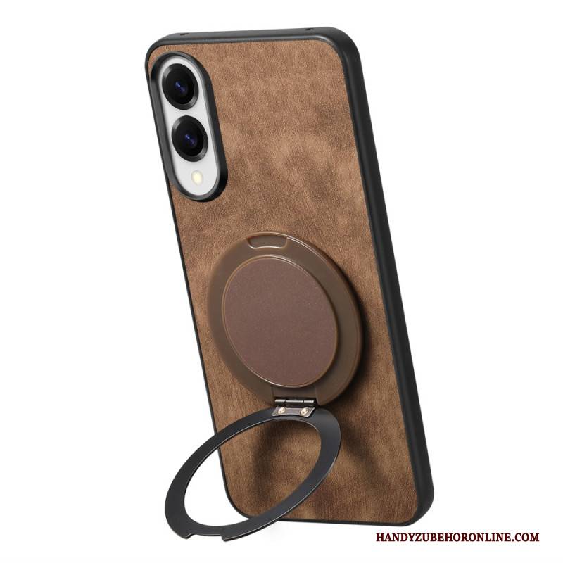 Hülle Für Samsung Galaxy S25 5g Edge Wildlederoptik Mit Drehbarem Ständer