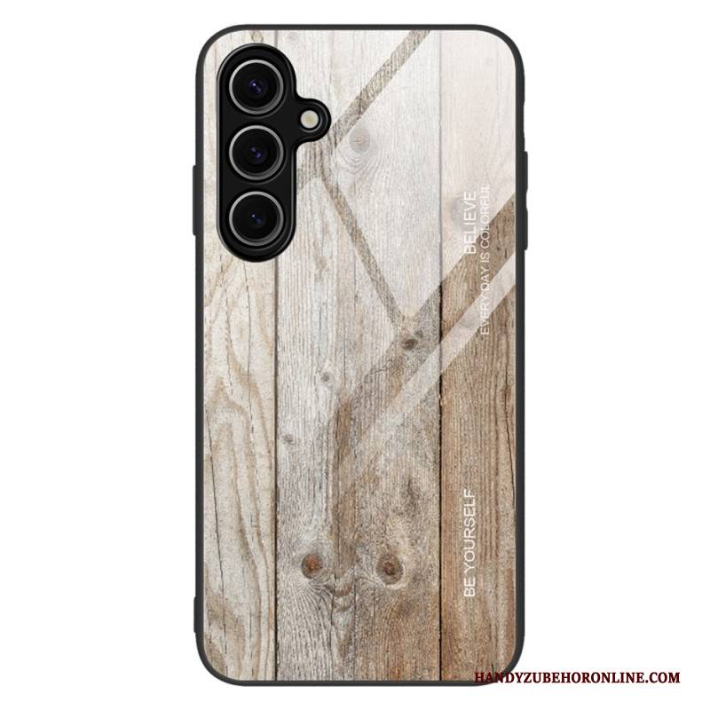 Hülle Für Samsung Galaxy S25 5g Gehärtetes Glas Und Holz