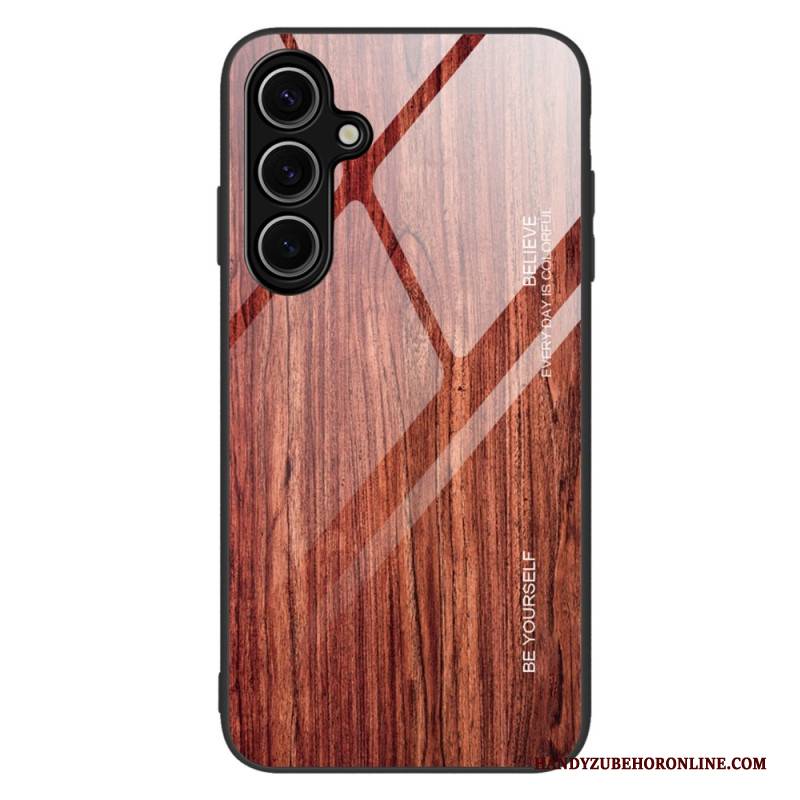 Hülle Für Samsung Galaxy S25 5g Gehärtetes Glas Und Holz