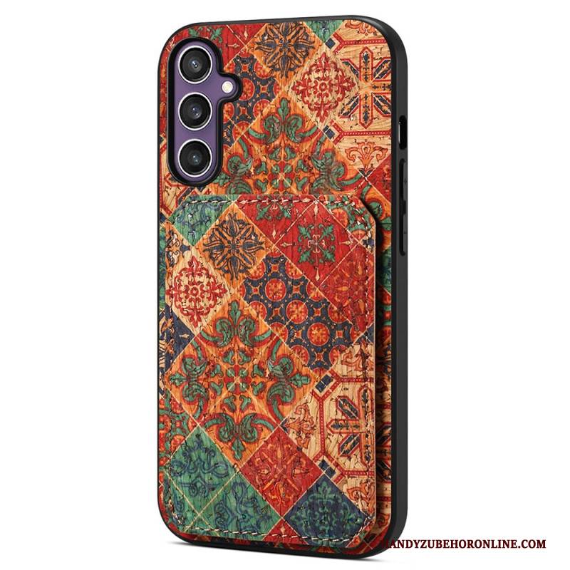 Hülle Für Samsung Galaxy S25 5g Kartenhalter Und Ständer Mit Blumenmuster