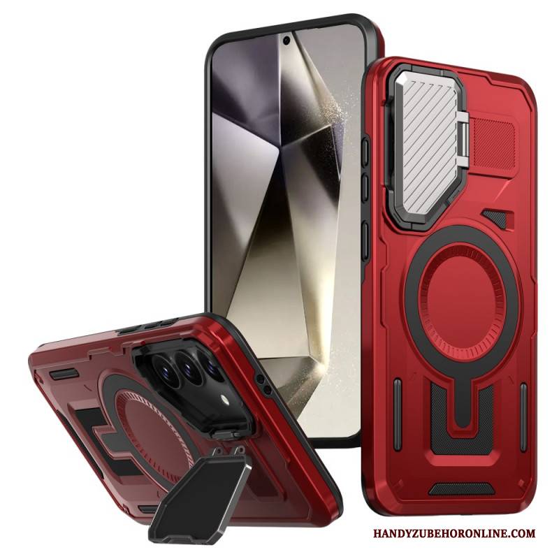 Hülle Für Samsung Galaxy S25 5g Magsafe-kompatible Halterung Und Objektivschutz