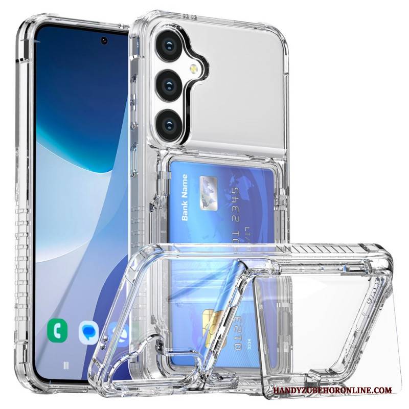Hülle Für Samsung Galaxy S25 5g Transparent Mit Integriertem Kartenhalter