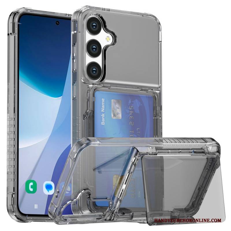 Hülle Für Samsung Galaxy S25 5g Transparent Mit Integriertem Kartenhalter