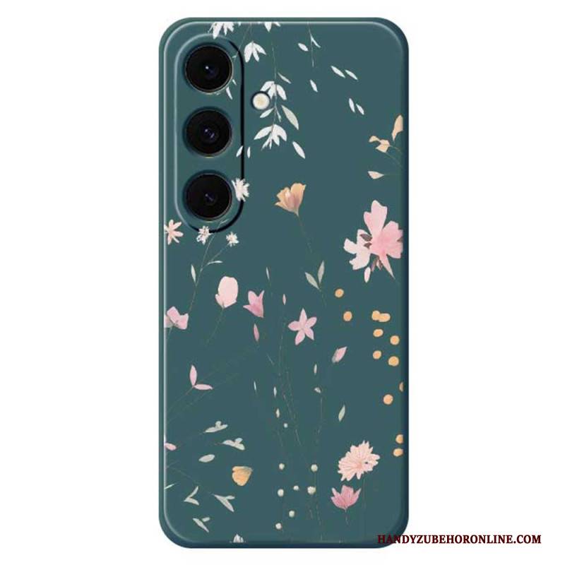 Hülle Für Samsung Galaxy S25 Fe Silikon Mit Bunten Blumen