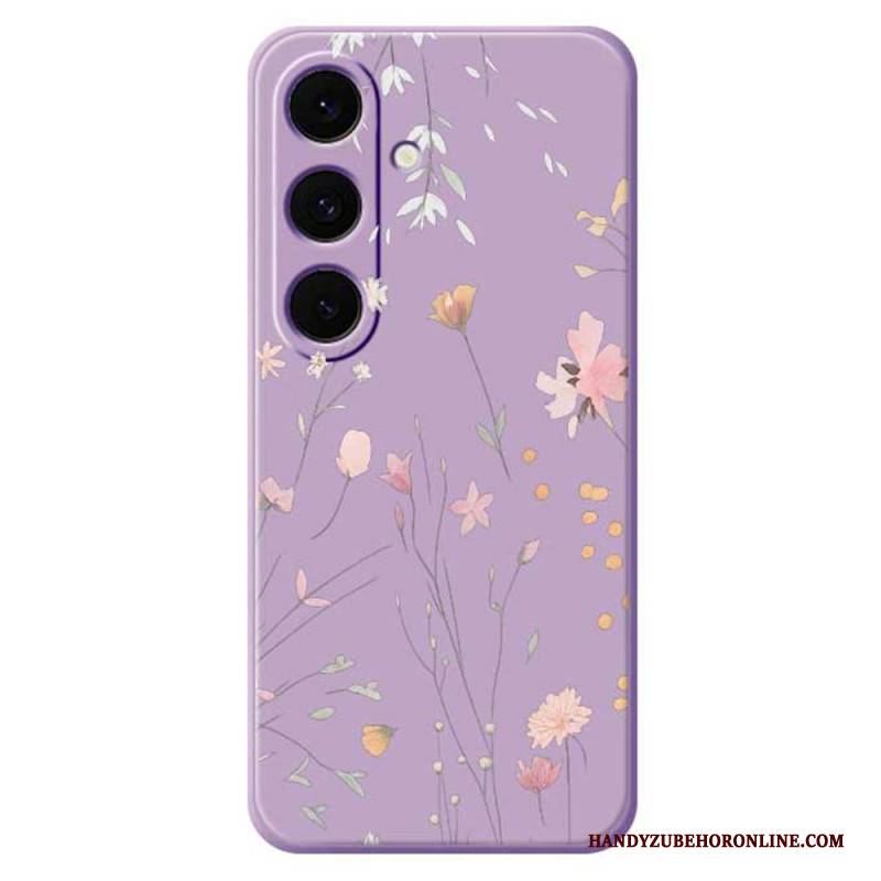 Hülle Für Samsung Galaxy S25 Fe Silikon Mit Bunten Blumen