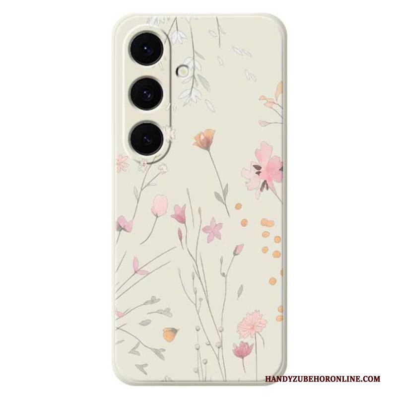Hülle Für Samsung Galaxy S25 Fe Silikon Mit Bunten Blumen