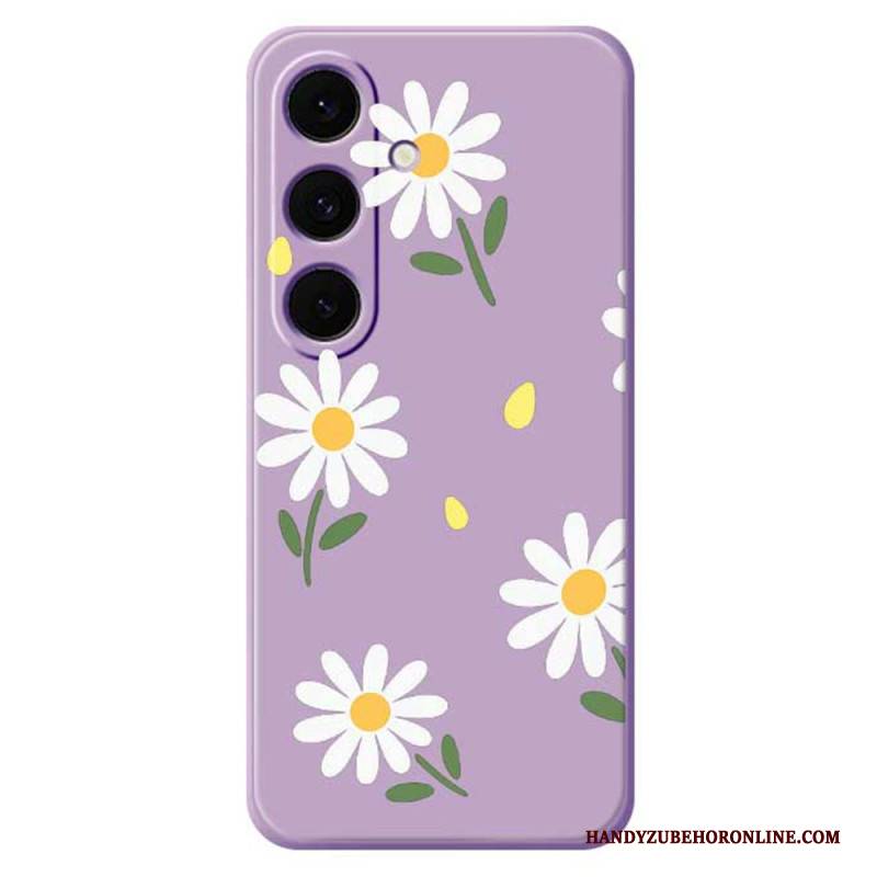 Hülle Für Samsung Galaxy S25 Fe Silikon Mit Gänseblümchenmuster