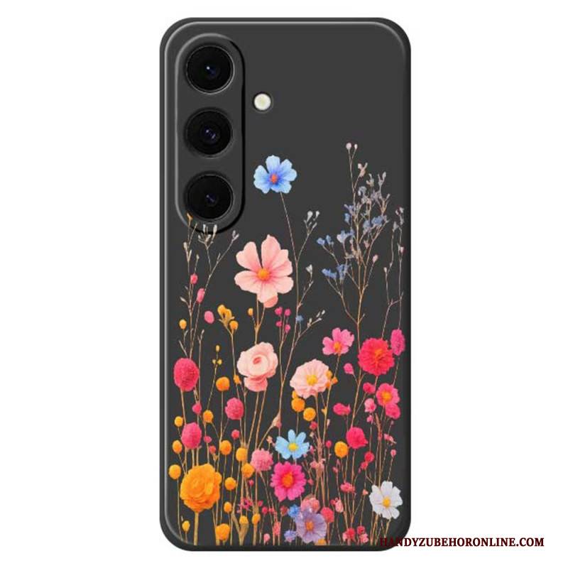 Hülle Für Samsung Galaxy S25 Fe Silikon Mit Wildblumenmuster