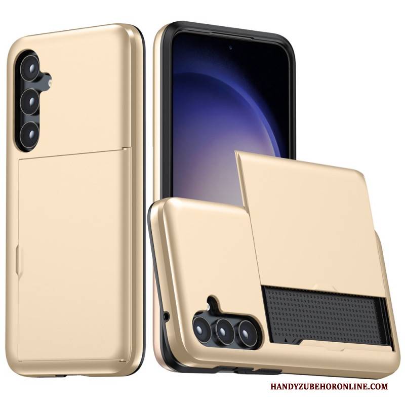 Hülle Für Samsung Galaxy S25 Plus 5g Integrierter Kartenhalter In Metalloptik