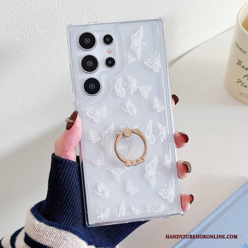 Hülle Für Samsung Galaxy S25 Ultra 5g Gemusterter Ringhalter