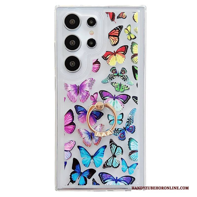 Hülle Für Samsung Galaxy S25 Ultra 5g Gemusterter Ringhalter