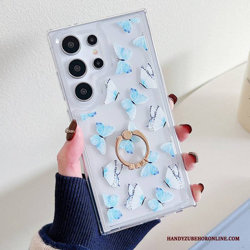 Hülle Für Samsung Galaxy S25 Ultra 5g Gemusterter Ringhalter