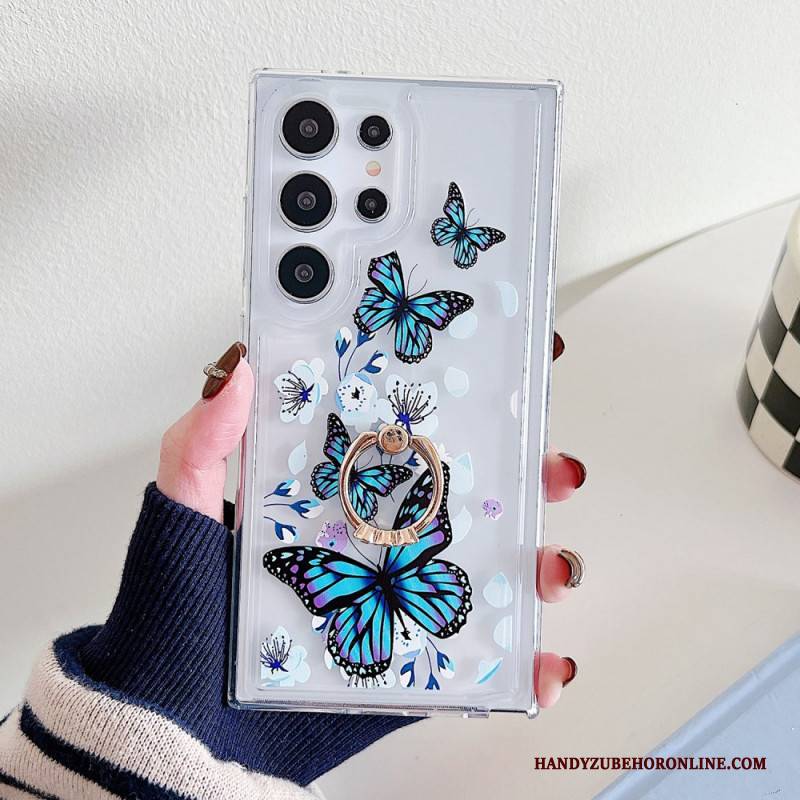 Hülle Für Samsung Galaxy S25 Ultra 5g Gemusterter Ringhalter