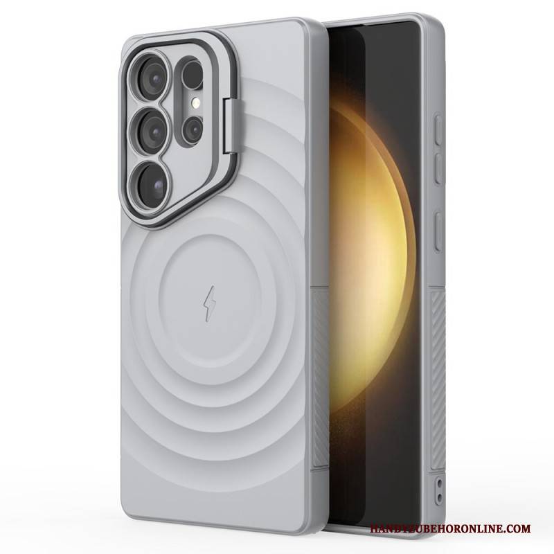 Hülle Für Samsung Galaxy S25 Ultra 5g Magsafe-kompatibles Wellenförmiges Design Mit Ständer