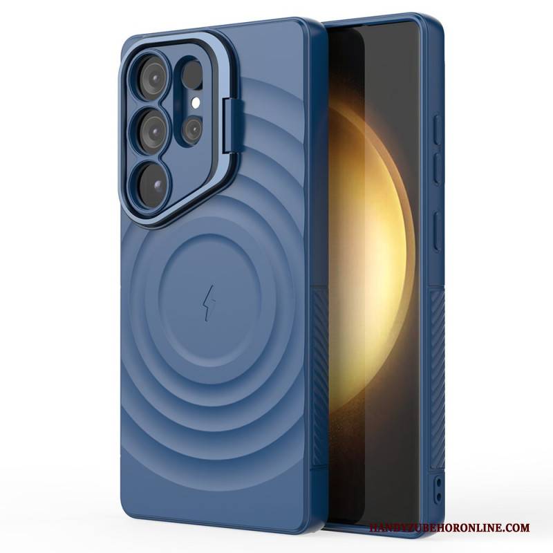 Hülle Für Samsung Galaxy S25 Ultra 5g Magsafe-kompatibles Wellenförmiges Design Mit Ständer