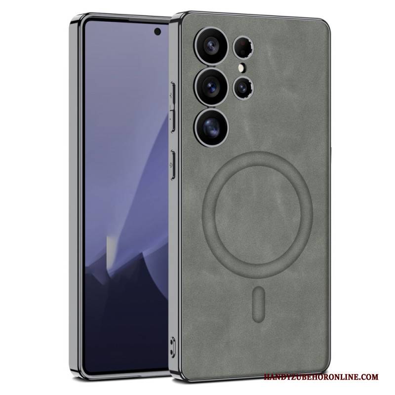 Hülle Für Samsung Galaxy S25 Ultra 5g Mattes Kunstleder Kompatibel Mit Magsafe