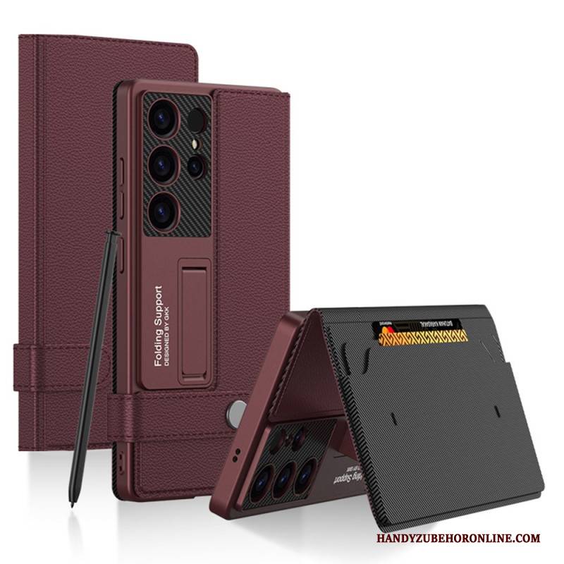 Hülle Für Samsung Galaxy S25 Ultra 5g Mit Gkk-kartenhalter Und Ständer