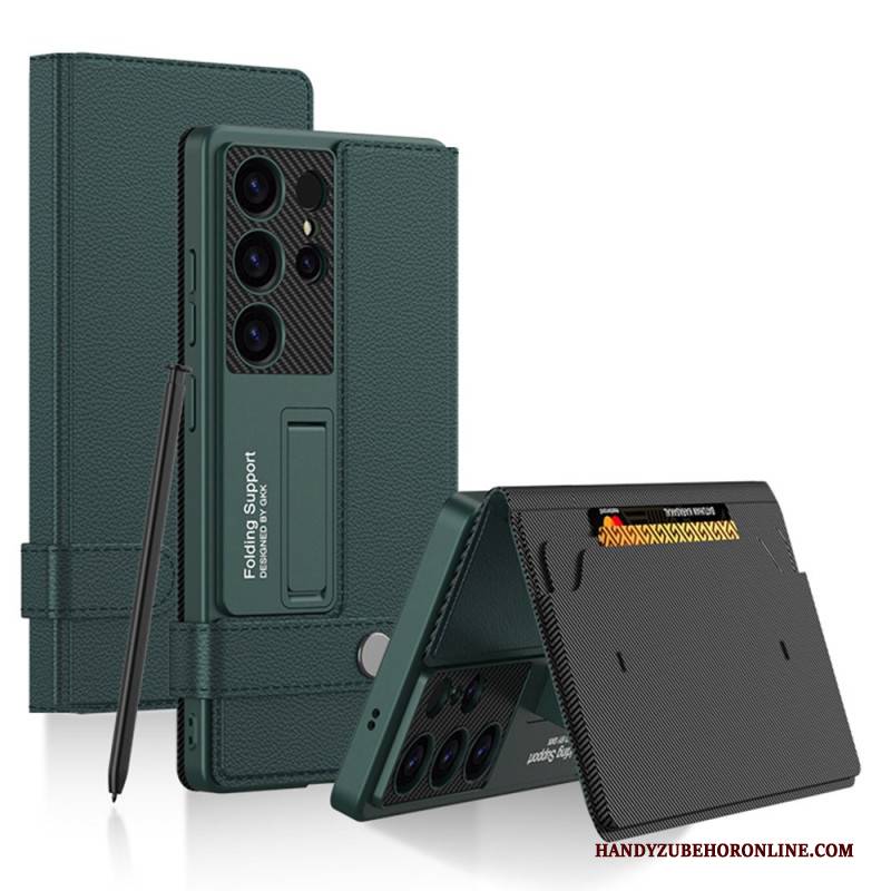 Hülle Für Samsung Galaxy S25 Ultra 5g Mit Gkk-kartenhalter Und Ständer